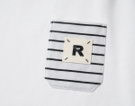 Classic Striped Pocket T-Shirt – Relaxed Fit-White - Image 2
