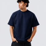 Oversized Basic T-Shirt – Relaxed Fit-Navy