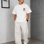 Graphic Print Oversized T-Shirt – Streetwear Casual Fit-White