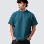 Oversized Basic T-Shirt – Relaxed Fit-Teal