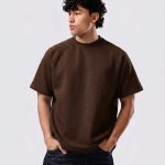 Oversized Basic T-Shirt – Relaxed Fit-Brown